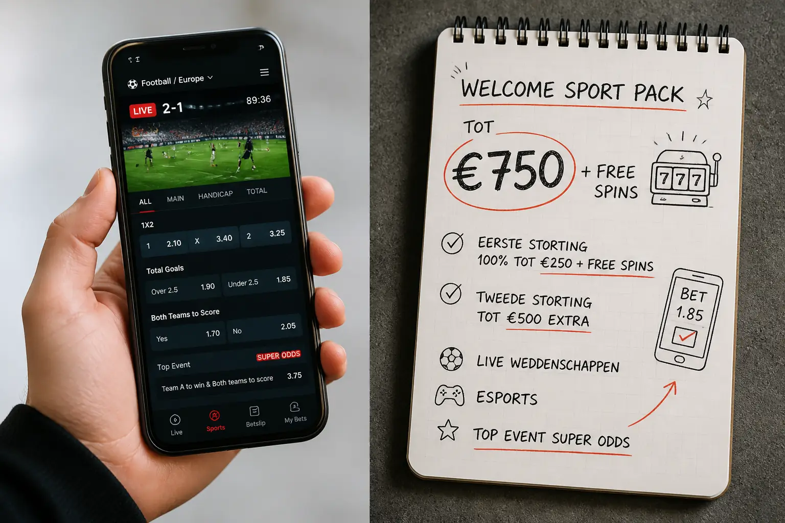 Tip Top Bet: Sportsbonus & Welkomstpakket visual guide for Tip-Top Casino